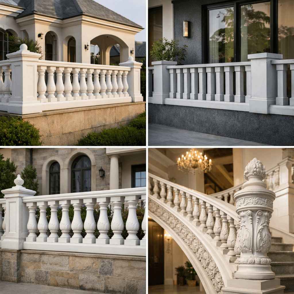 GRC Baluster Balcony Railing Manufacturer in Gurgaon